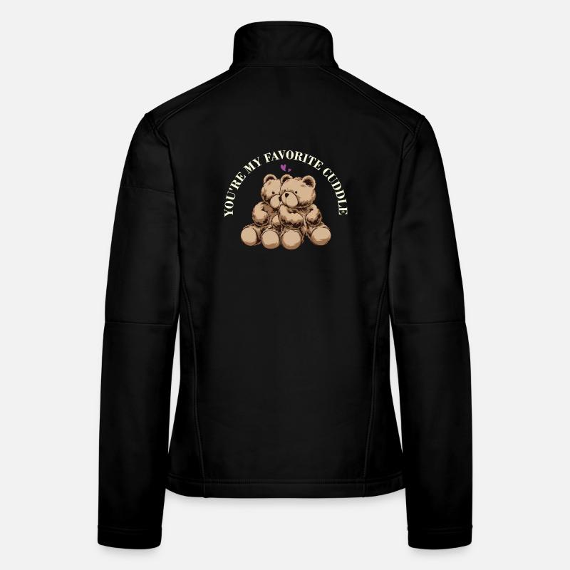 Vous êtes mon câlin préféré – Couple de Teddy Mignons Veste en tissu softshell Femme