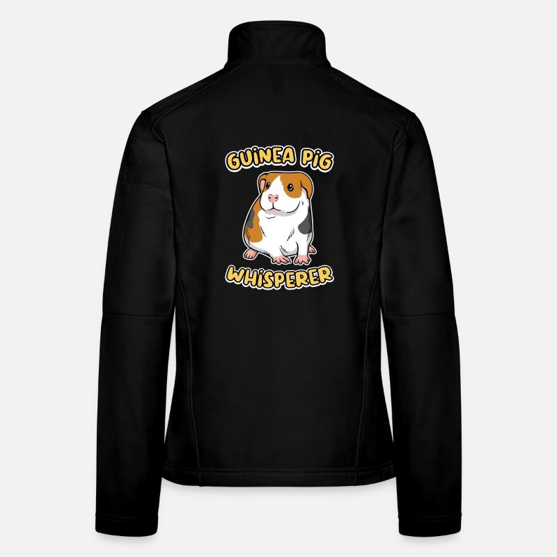 Chuchoteur de cochons d’Inde Mignon, Amateur d’animaux de compagnie Design Veste en tissu softshell Femme