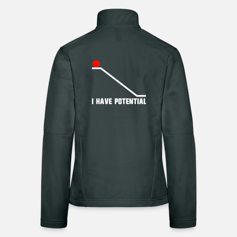 Physics joke for men, funny science, I h Women's Softshell Jacket