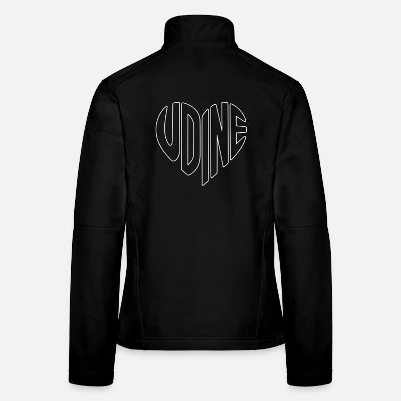 Logo du contour du cœur d’Udine Veste en tissu softshell Femme