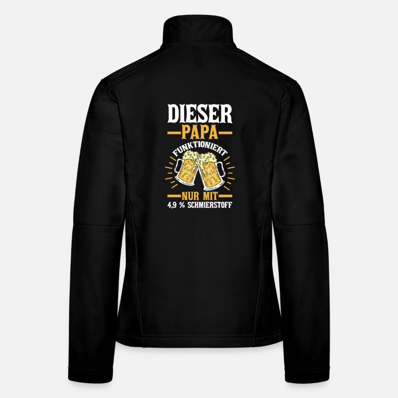 Beer Father Father's Day Dad Women's Softshell Jacket