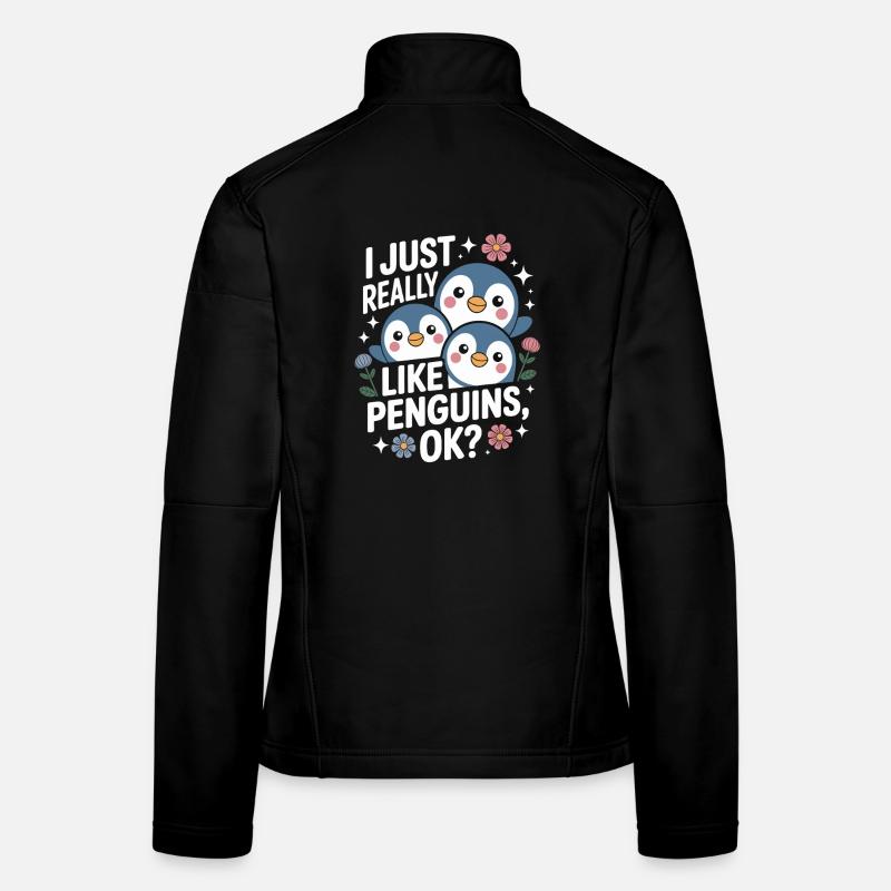 Pinguin Trio Spruchbild Frauen Softshelljacke