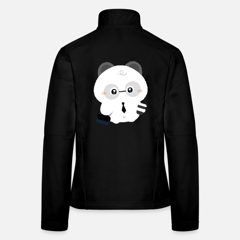 Müder Panda Frauen Softshelljacke