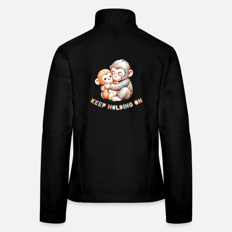 Câlin de singe : Continue de t’accrocher Veste en tissu softshell Femme