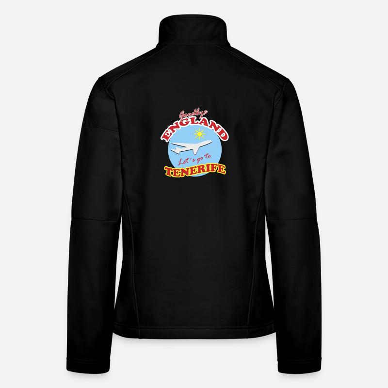 Adieu Angleterre. Allons à Tenerife. Veste en tissu softshell Femme