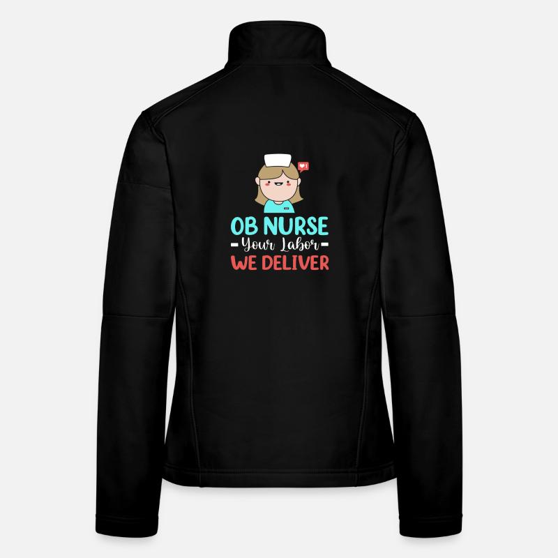 Infirmière à l’hôpital de grossesse Veste en tissu softshell Femme