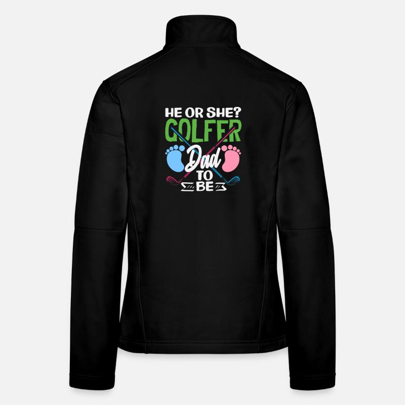 Er Oder Sie Golfer Papa Gender Reveal Frauen Softshelljacke