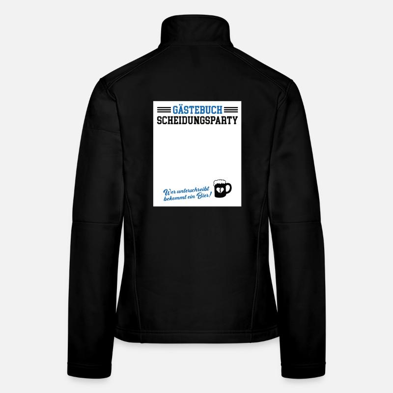 Gästebuch Scheidungsparty Geschieden Scheidung Frauen Softshelljacke