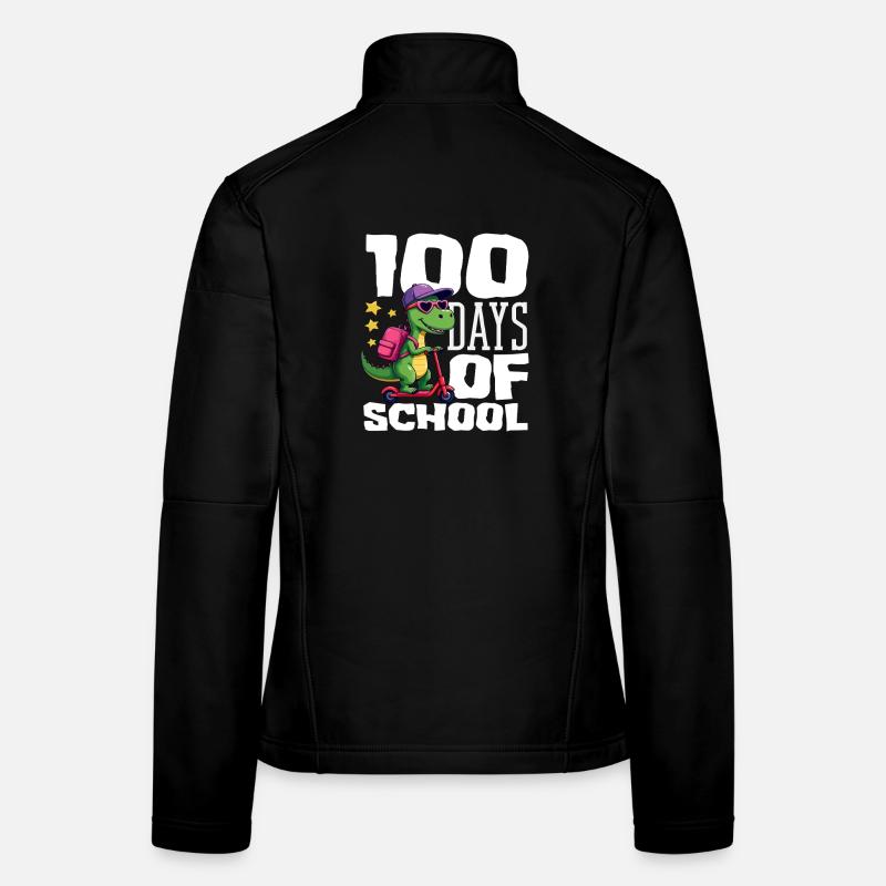 Trottinette dinosaure 100 Jours d’École Veste en tissu softshell Femme