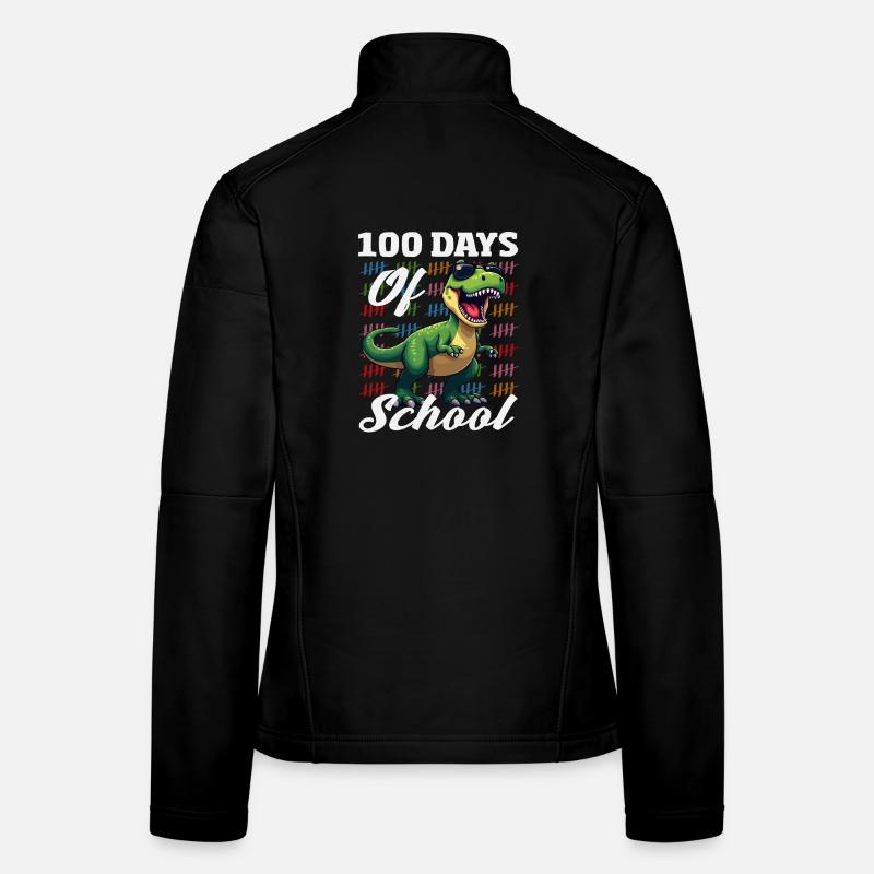 Liste des Dinos des 100 Jours d’École Veste en tissu softshell Femme