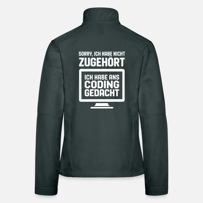 Réflexion sur le codage : Désolé, je pensais Veste en tissu softshell Femme