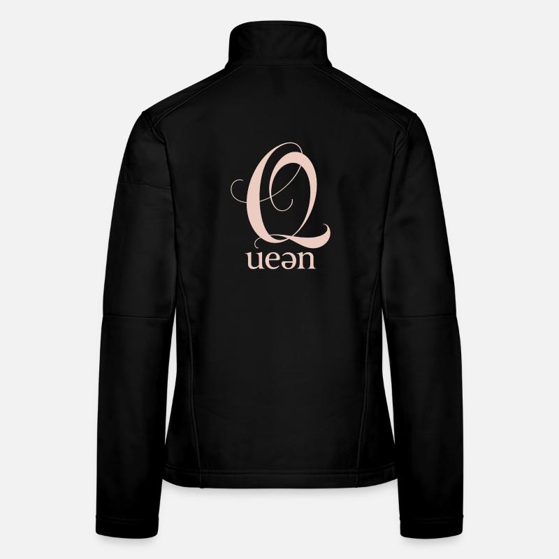 Police monogramme Q Queen Veste en tissu softshell Femme