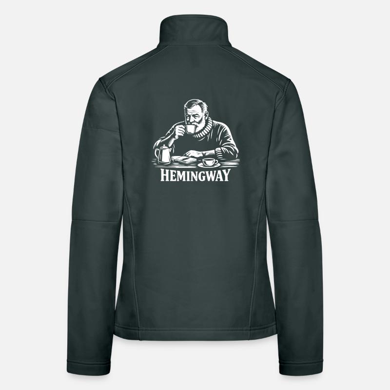Silhouette du café Hemingway Veste en tissu softshell Femme