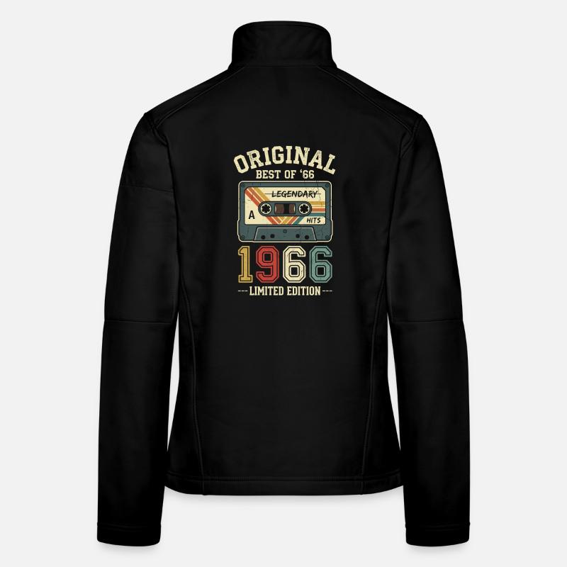 60e anniversaire de la cassette rétro originale de 1966 Veste en tissu softshell Femme