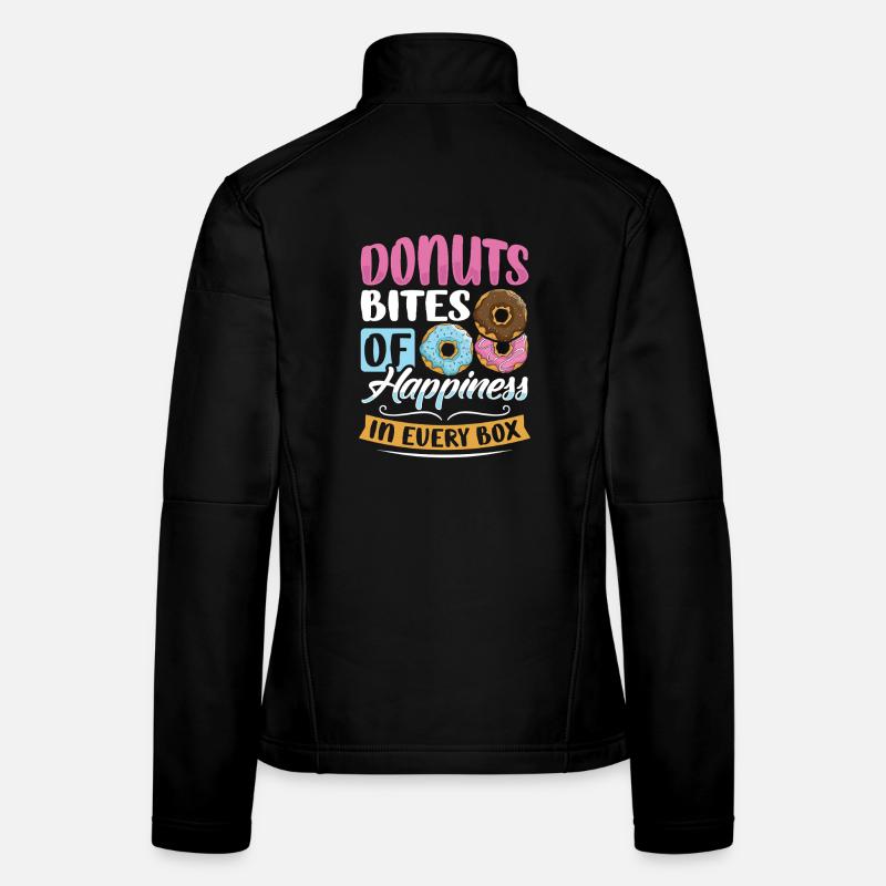 Restauration rapide en donuts Veste en tissu softshell Femme