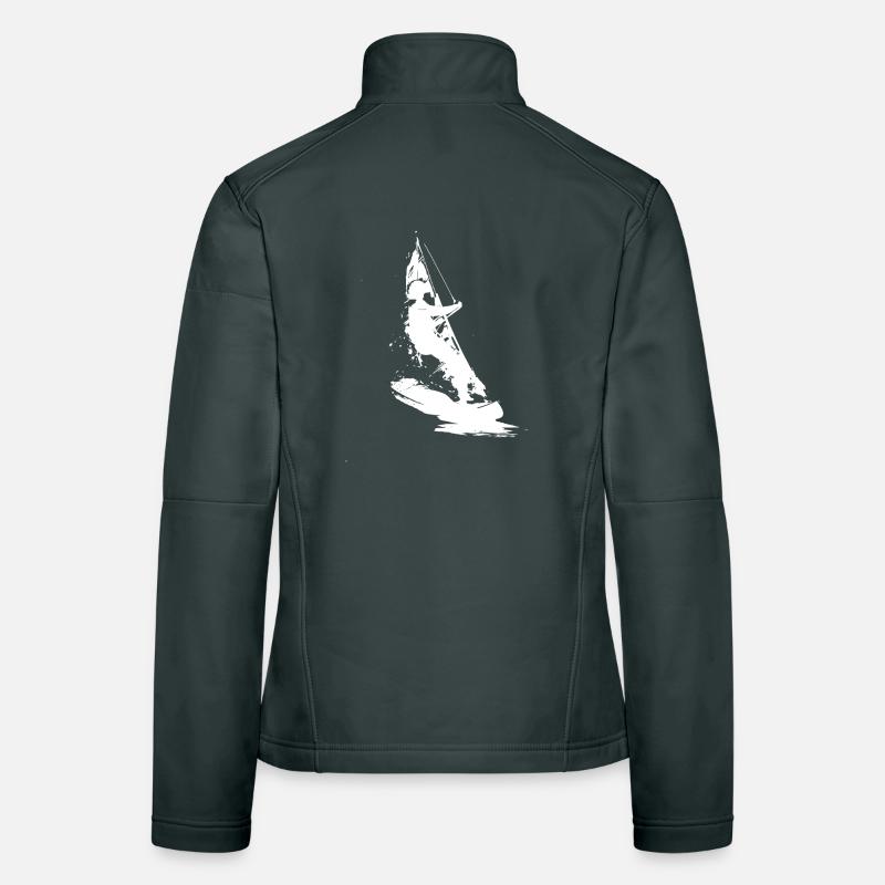 Windsurfer Drawing Women's Softshell Jacket