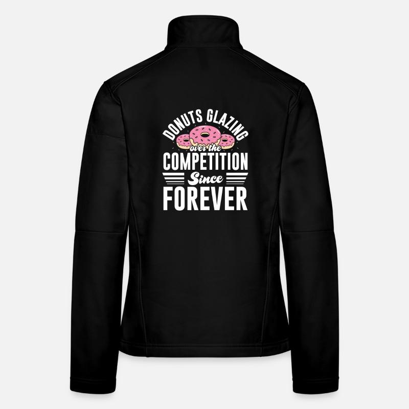 Restauration rapide en donuts Veste en tissu softshell Femme
