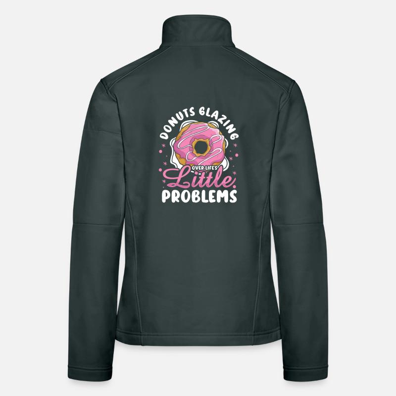 Restauration rapide en donuts Veste en tissu softshell Femme