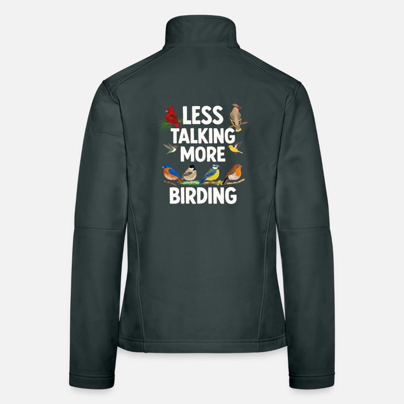 Bird Watching Birding Bird Watcher Vogel-Nerd Frauen Softshelljacke