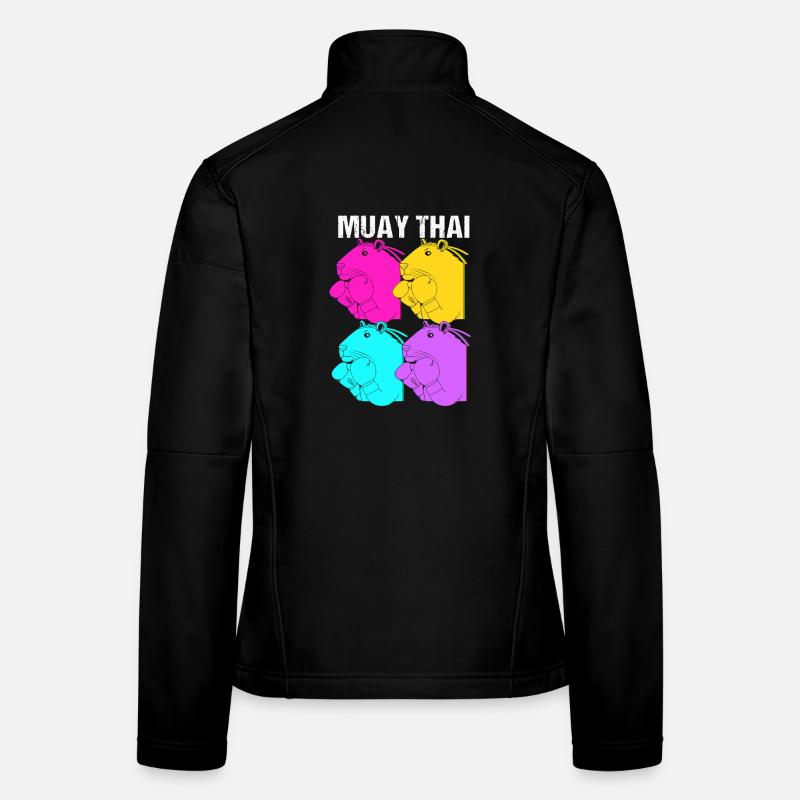 Boxe thaïlandaise kickboxer kickboxing Muay thaï Veste en tissu softshell Femme
