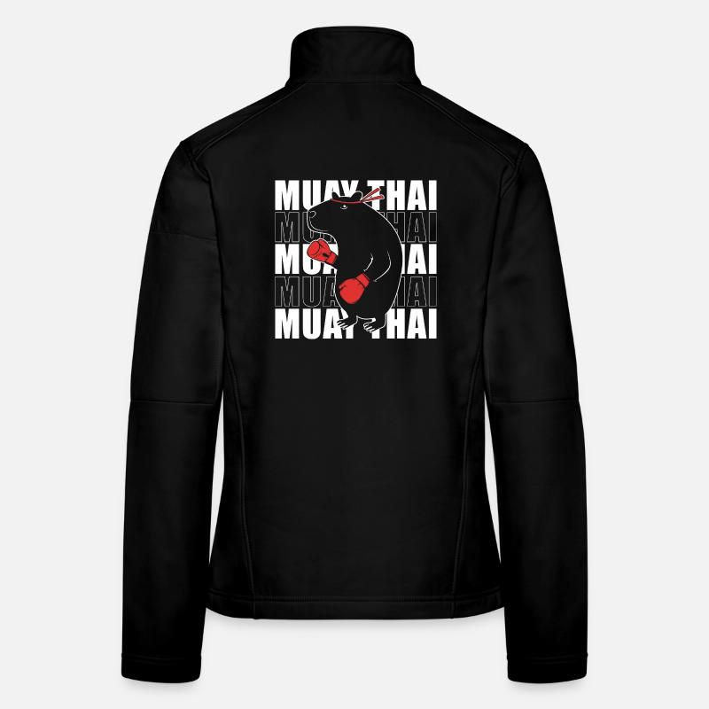 Boxe thaïlandaise kickboxer kickboxing Muay thaï Veste en tissu softshell Femme