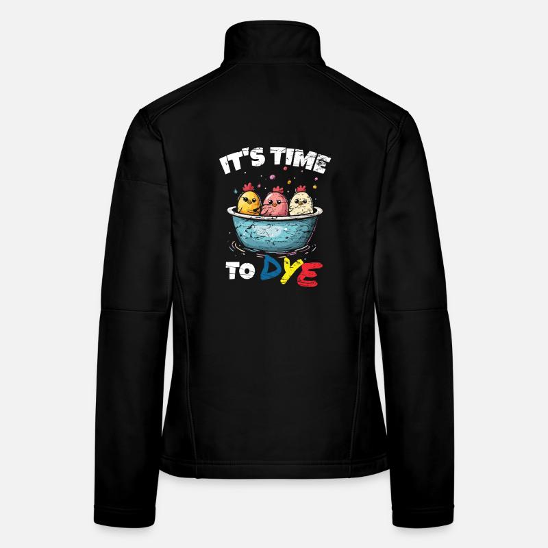 Easter Eggs Dyeing Easter Eggs Women's Softshell Jacket