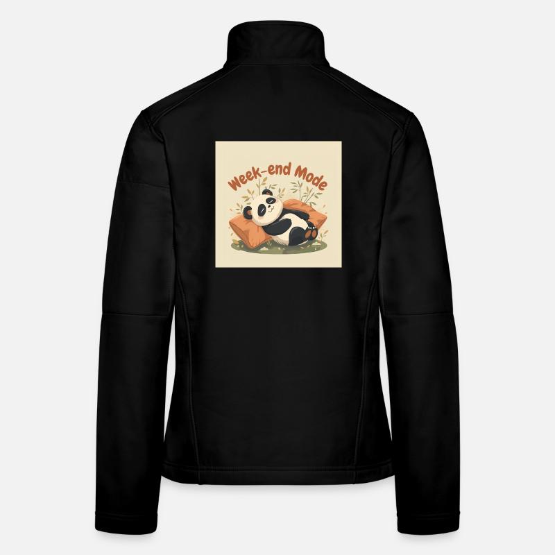 Panda Week-end Mode Relax Veste en tissu softshell Femme