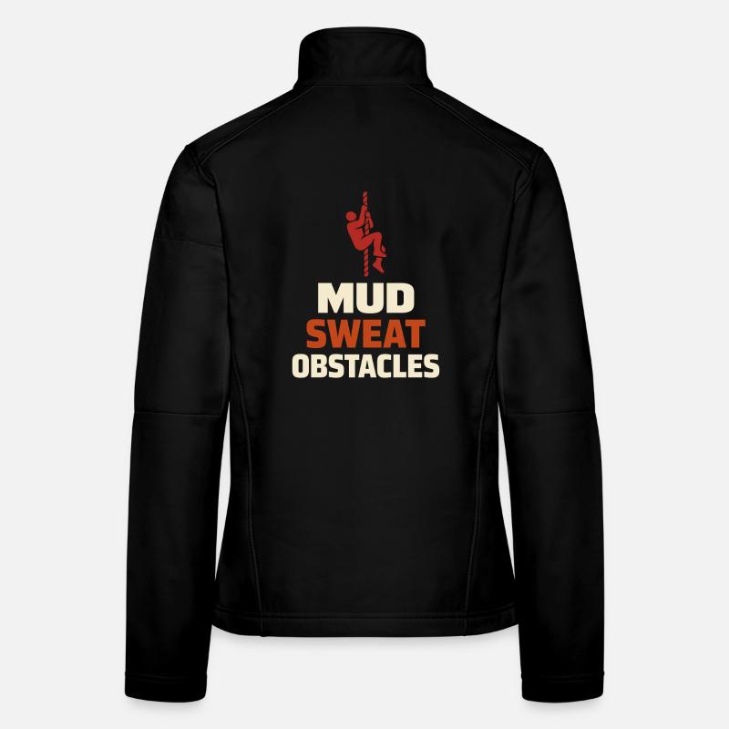 Hindernislauf-rennfahrer Hindernislauf Ocr Frauen Softshelljacke