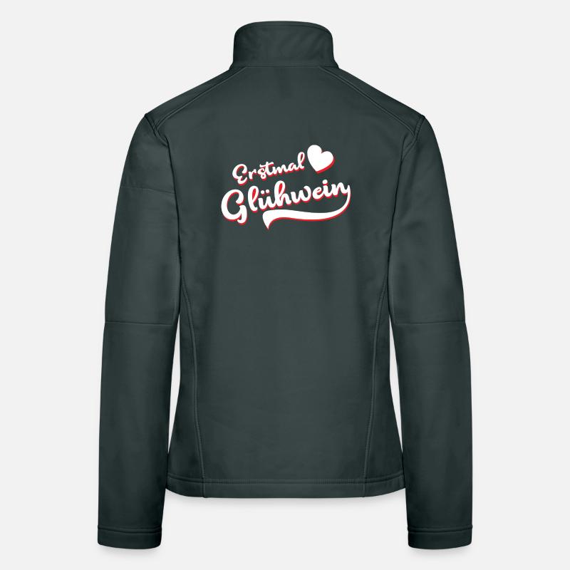 Premier vin chaud / marché de Noël Veste en tissu softshell Femme