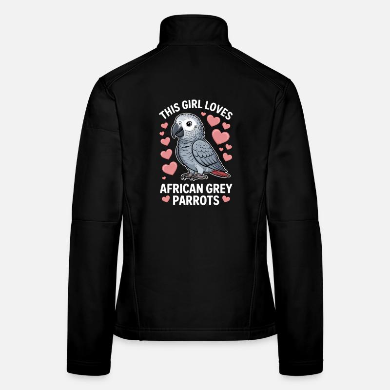Graupapagei Sprüche Lustiges Graupapagei Geschenk  Frauen Softshelljacke