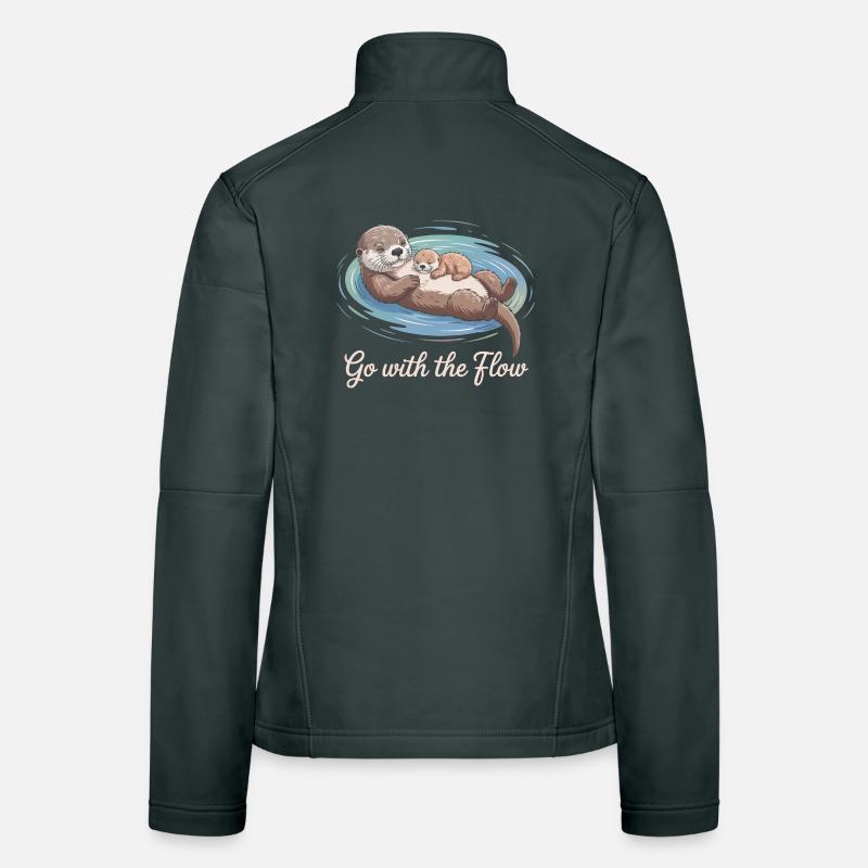 Otter-Duo geht mit dem Strom Frauen Softshelljacke