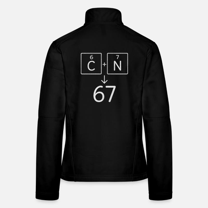 Six Seven 67 Meme Humor Elements Chemistry Women's Softshell Jacket