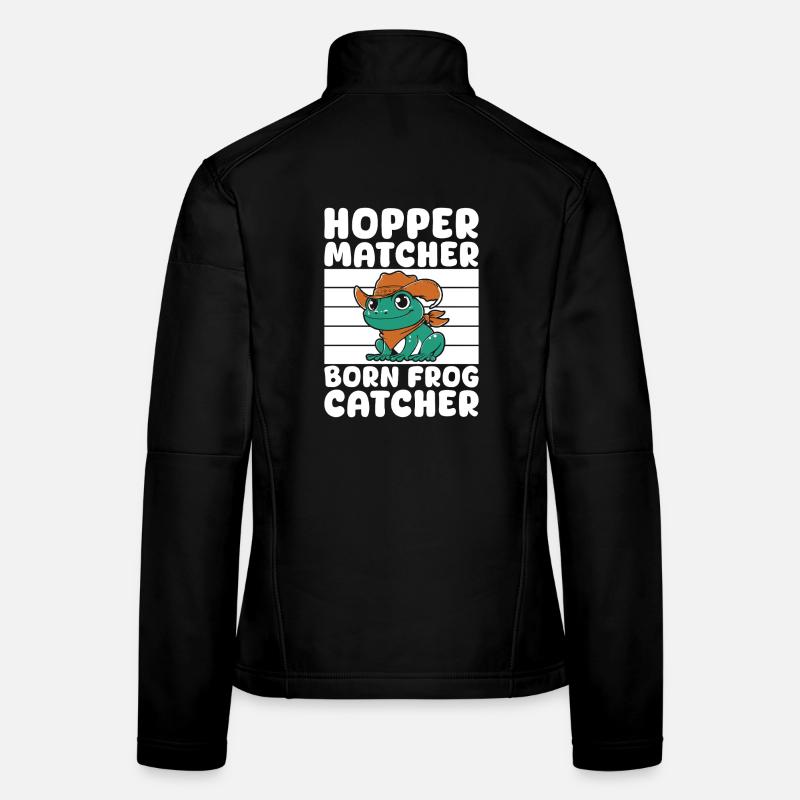 Frog Catcher Hopper Matcher Frog Frauen Softshelljacke