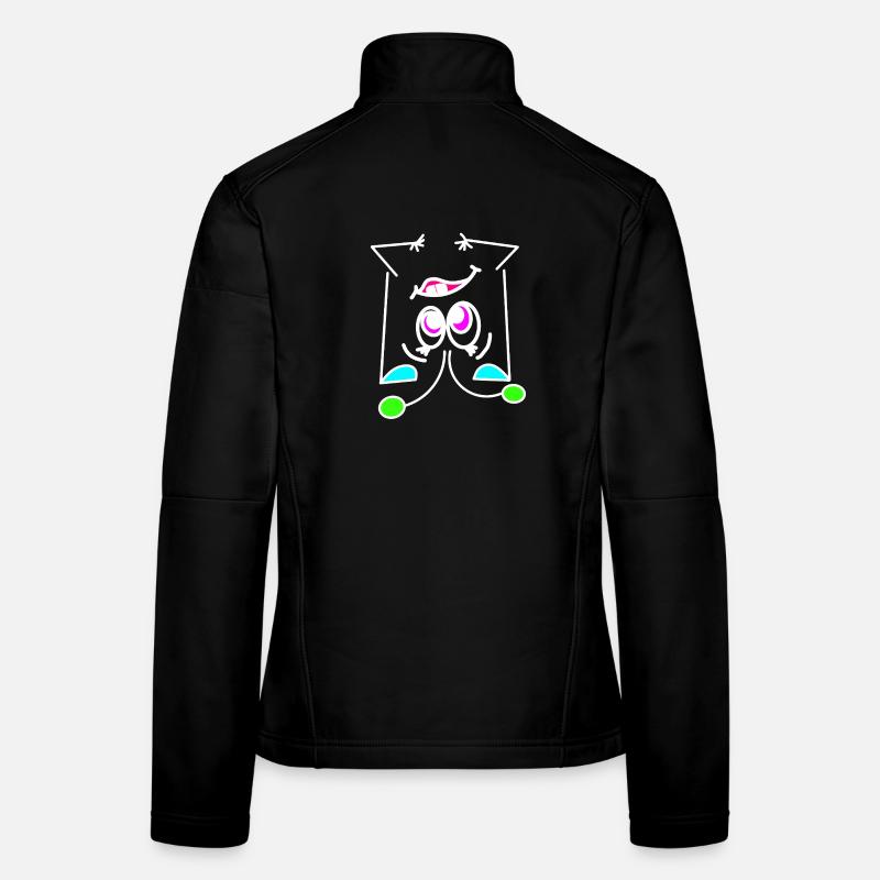 Neon Mood Flip - The Turning Face - Women's Softshell Jacket - black