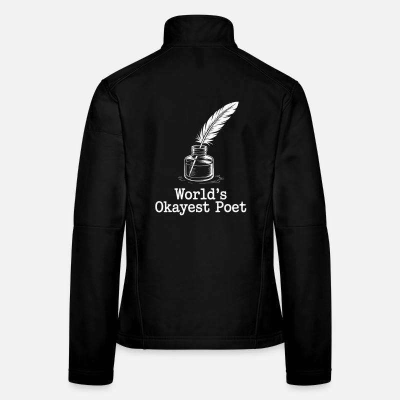 Encre de plume de poète la plus correcte Veste en tissu softshell Femme