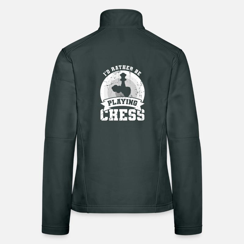 I'd rather play chess Women's Softshell Jacket