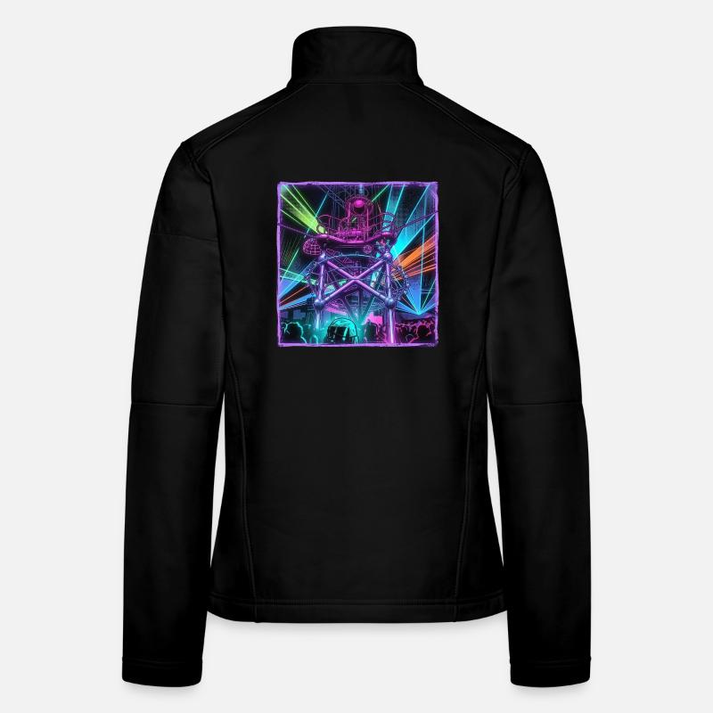 Retro Rave Electro Women's Softshell Jacket