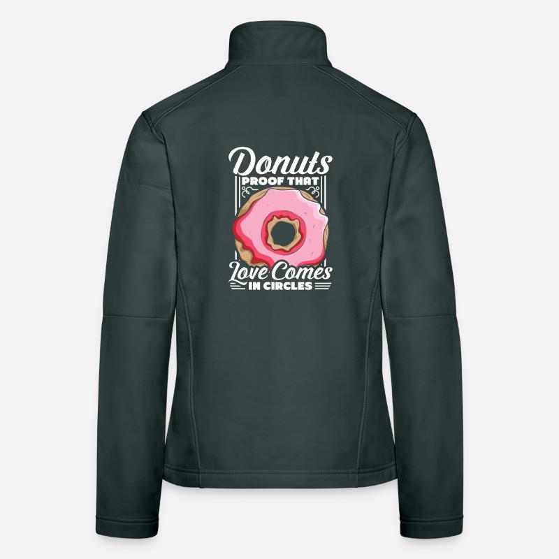 Restauration rapide en donuts Veste en tissu softshell Femme