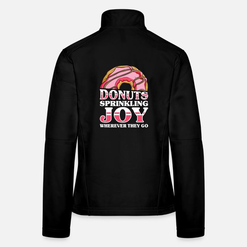 Restauration rapide en donuts Veste en tissu softshell Femme