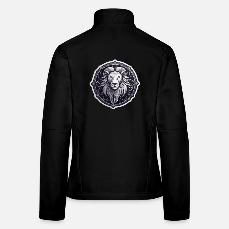 Cosmic Leo Round Astral Pattern Women's Softshell Jacket