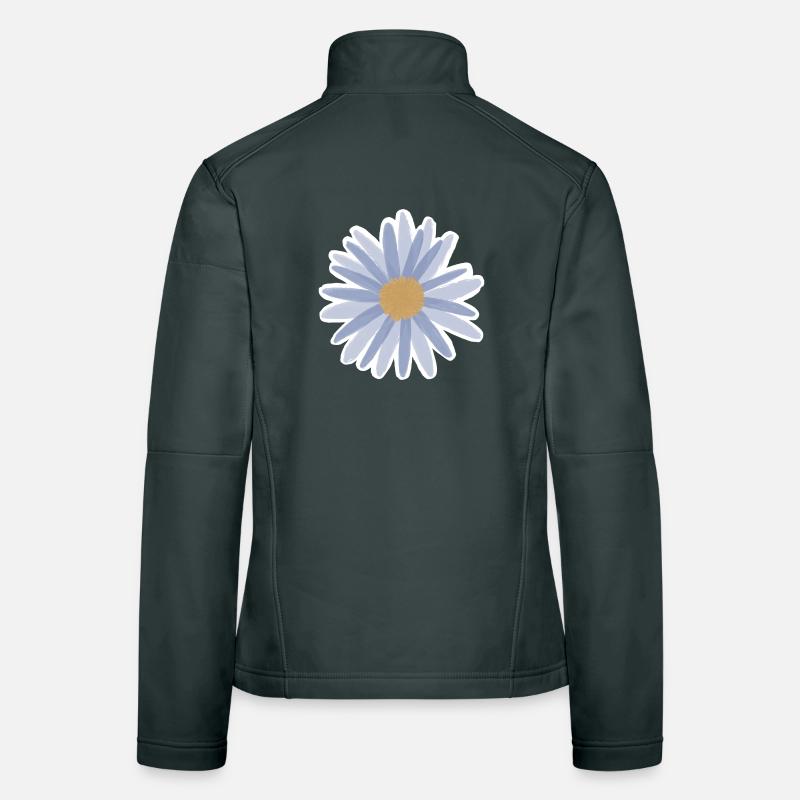 T-shirt Blue Daisy Bloom Veste en tissu softshell Femme