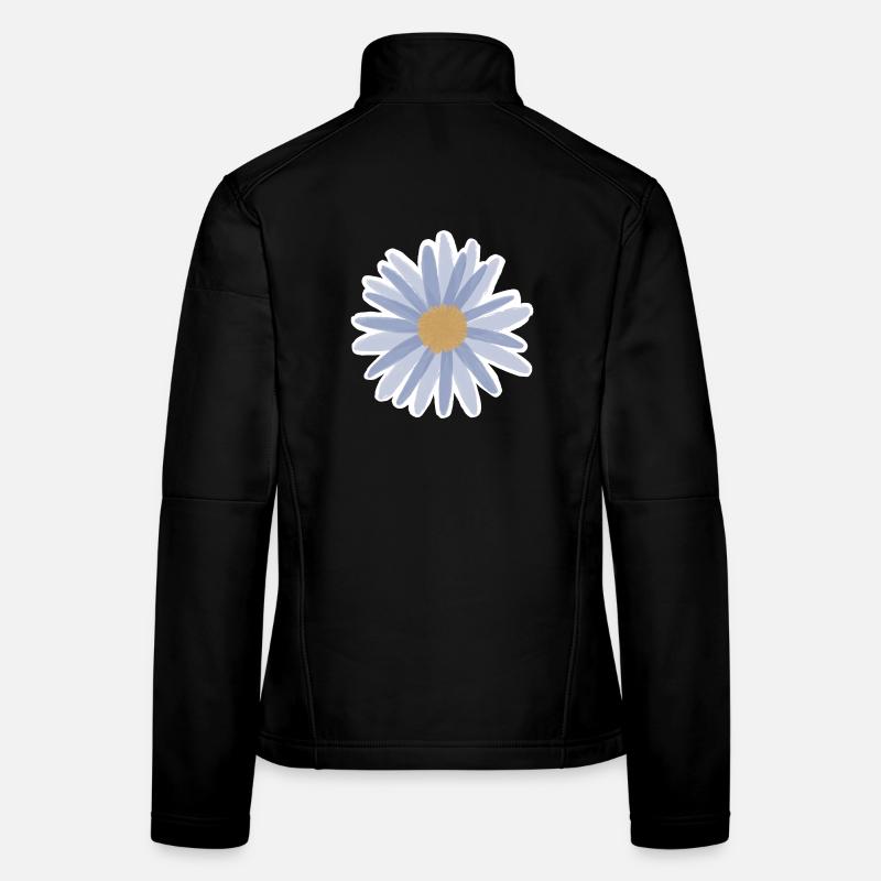 Blue Daisy Bloom Tee Frauen Softshelljacke