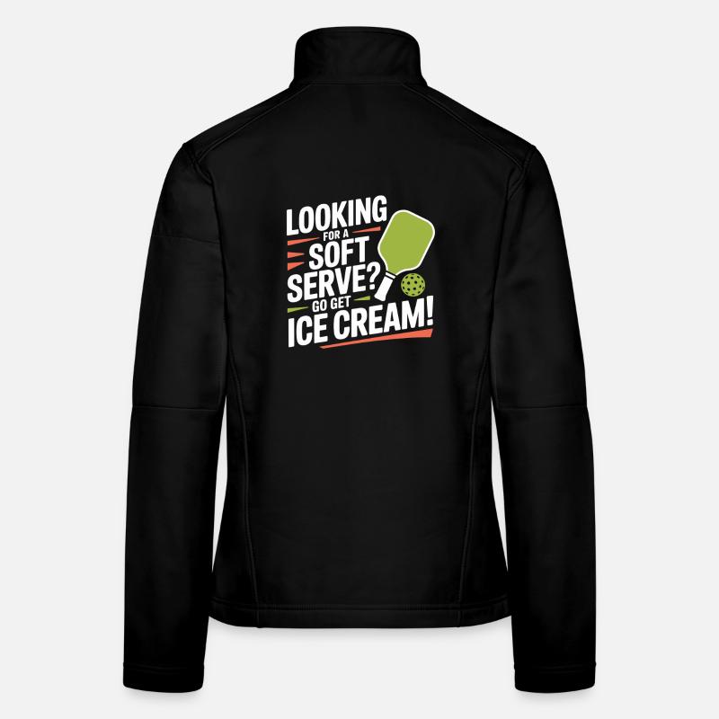 Joueur de pickleball à la recherche d’un dinking soft serve Veste en tissu softshell Femme