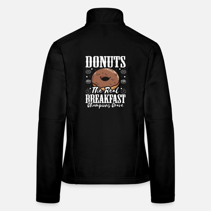Restauration rapide en donuts Veste en tissu softshell Femme