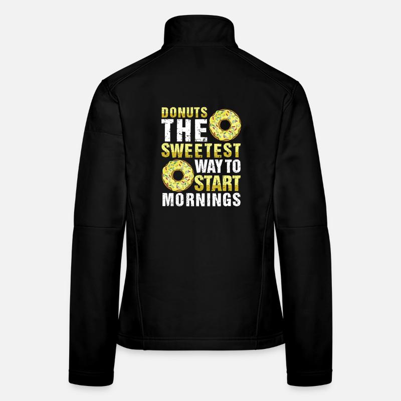 Restauration rapide en donuts Veste en tissu softshell Femme