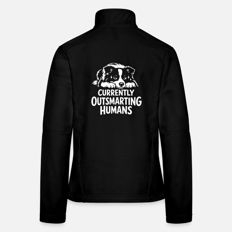 Schlauer als du | Border Collie Spruch Frauen Softshelljacke