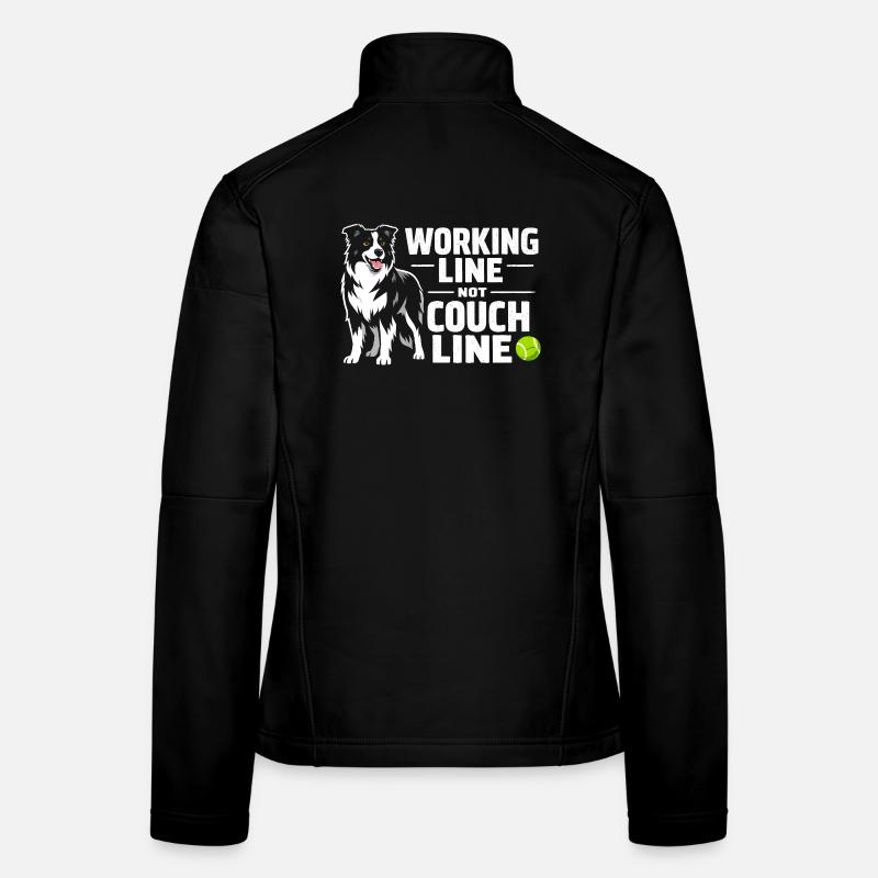 Working line instead of sofa | Border Collie Women's Softshell Jacket