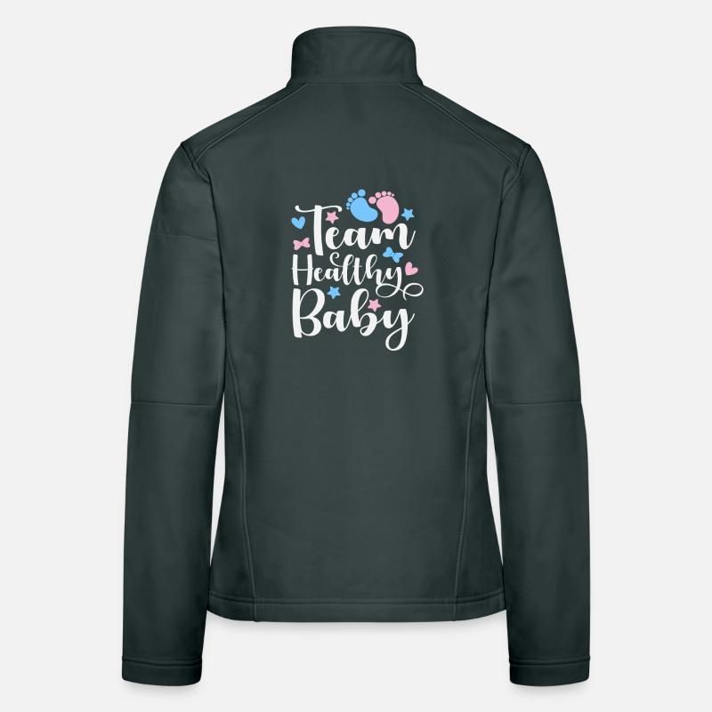 Team Gesundes Baby Junge Oder Mädchen Frauen Softshelljacke