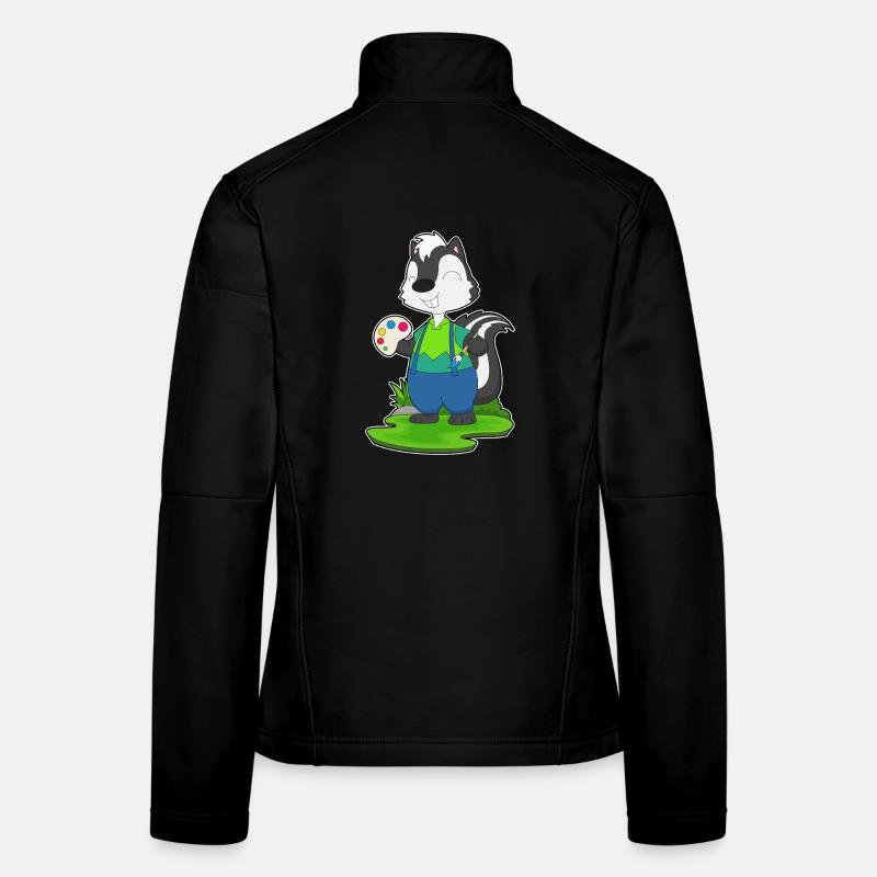Stinktier Maler Pinsel Malen Frauen Softshelljacke
