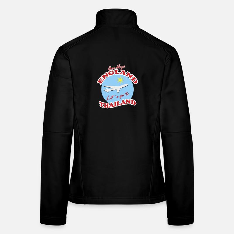 Goodbye England-Lets Go To Thailand - Women's Softshell Jacket - black